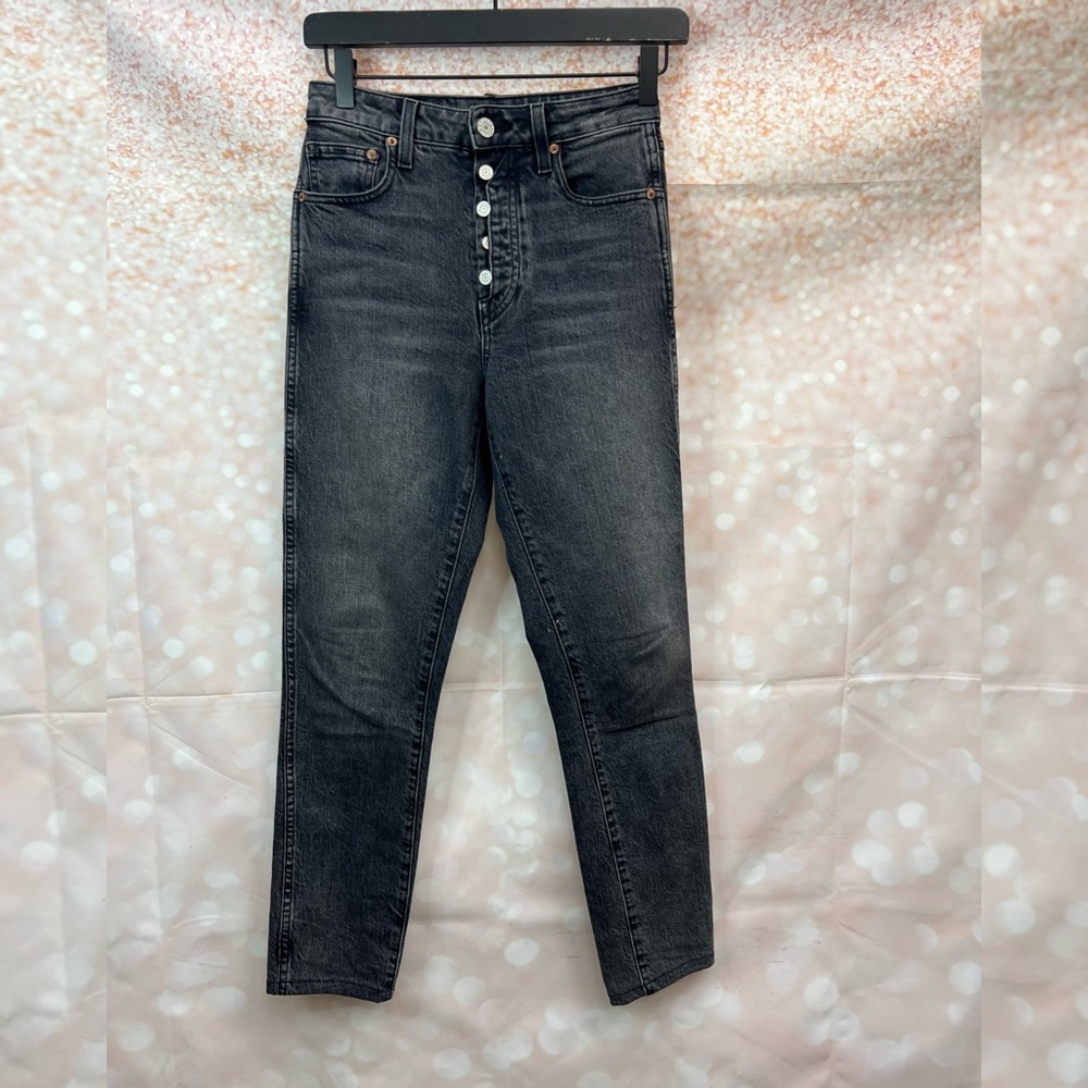 NEW Trave Lawson High-Rise Skinny Jeans in Shades of Grey - Picture 2 of 12